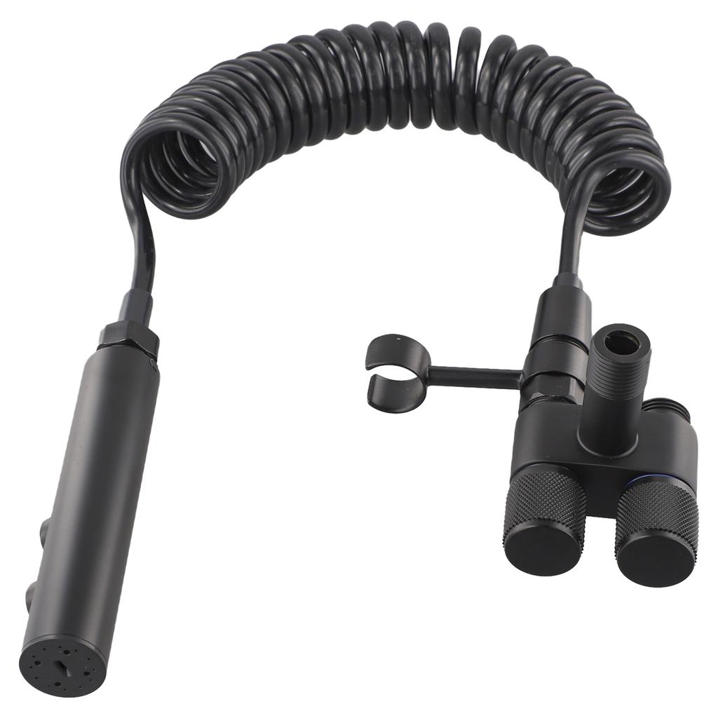 Angle Valve 62x69mm Handheld Bidet Sprayer Dual-switch Water Outlets Easy To Install Spray Mode Stainless Steel Construction