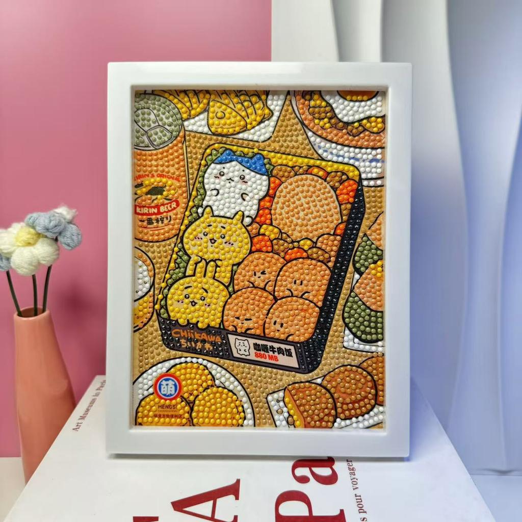 Children'S Diamond Painting Framed Handmade Diy Material Bag Sanrio Diamond Paste Painting Concentration Toy