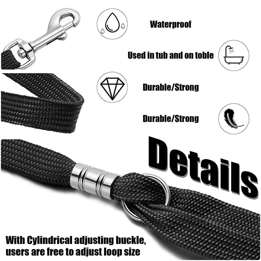 Pet Dog Cat Noose Loop Lock Clip Rope for Grooming Table Arm Bath Leash Leads Fixed Dogs Cats Adjustable Collar Pet Accessories