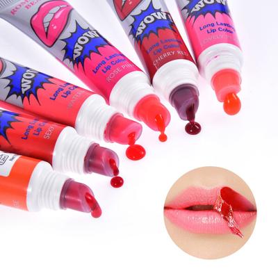 6 farieb Tear Pull Liquid Lipstick Long Lasting Lip Gloss Mask Base Waterproof Moisturizer Makeup Peel Off Lip Gloss Kozmetika