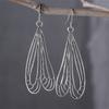 Einfache Wind Libellenflügel Hohl Ohrringe für Damen Legierung Silberbeschichtet Partner Freundin Geschenk Ohrringe Schmuck