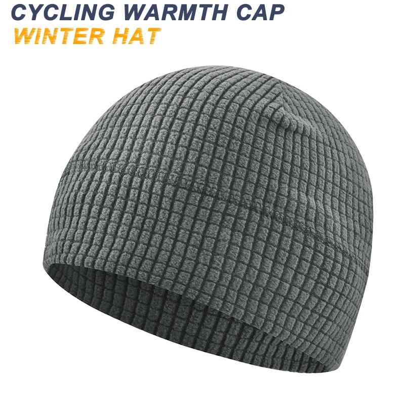 Outdoor Cycling Cap Winter Hat Polar Fleece Fabric Warmth Cap Casual Fashion Hats Running Ski Protection Tactical Windproof Hat