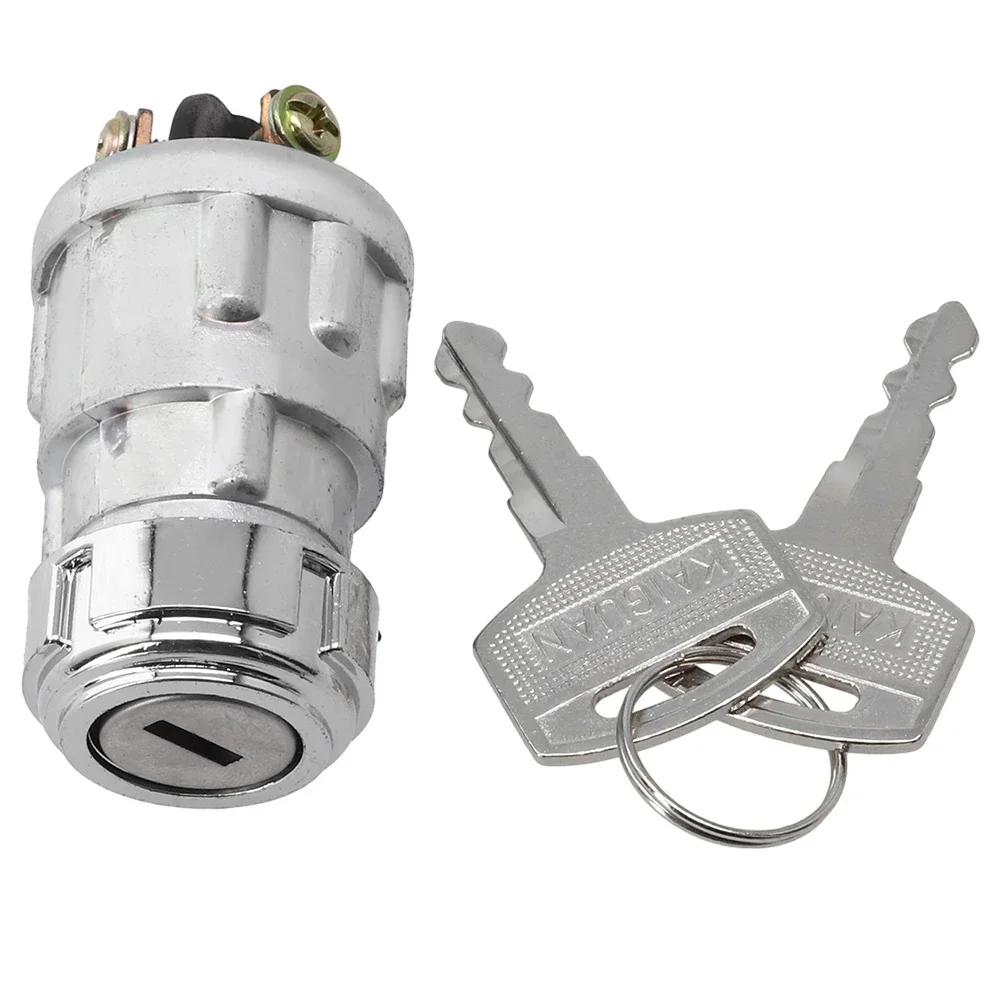 Universal Auto Boot 12V 3 Position Zündung EIN-AUS Starten Zündschloss Schloss Mit 2-Schlüssel Zündschlüssel Schloss Starter Schalter