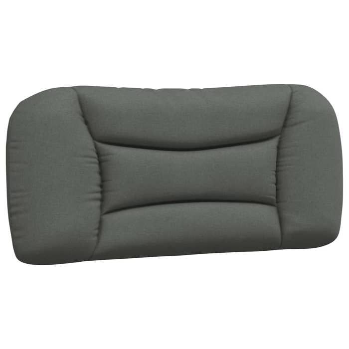 VidaXL Headboard Cushion, Reading Pillow with Zipper, Reading Cushion for Bed Bedroom, Grey 374526