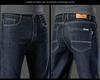Men's Plus Size Warm Velvet-Lined Denim Pants - Loose, Straight, Winter Casual Wear
