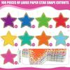 108pcs Cutouts Colorful Star Paper Cutouts Aesthetic Billboard Decoration  Classroom