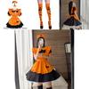 Sexy Lolita Pumpkin Maid Costume Dress For Halloween Party