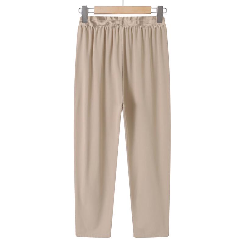Mom's Summer Elastic Waist Slim-Fit Casual Pants