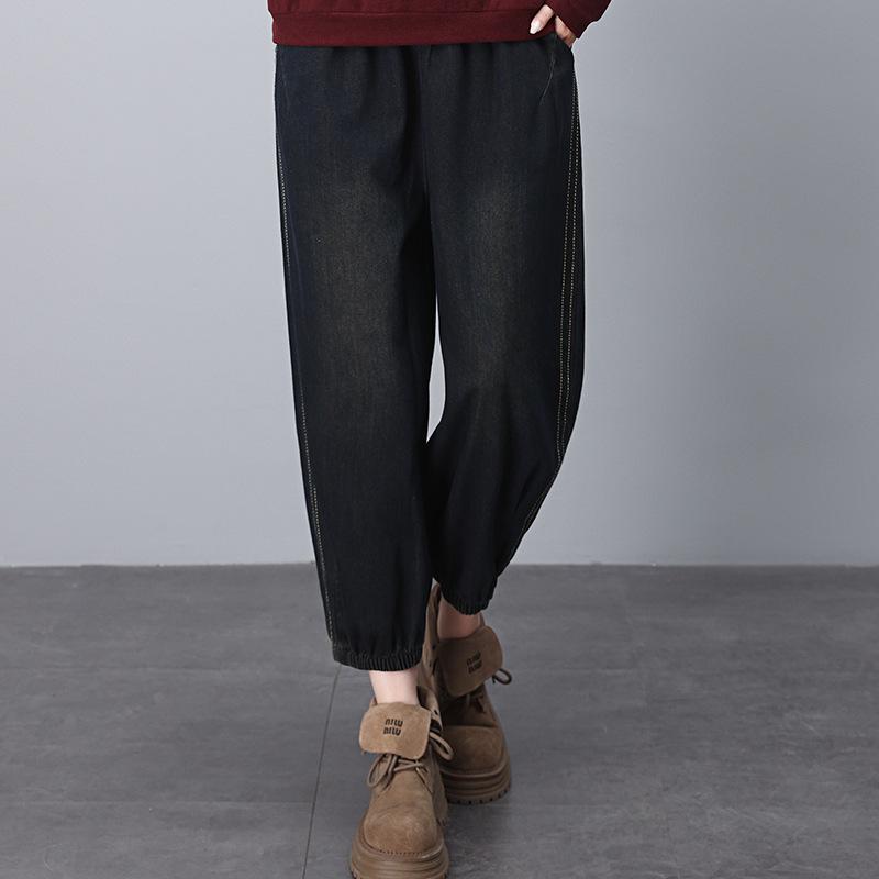 

Washed Loose-Fit Jeans XL джинсовый синий