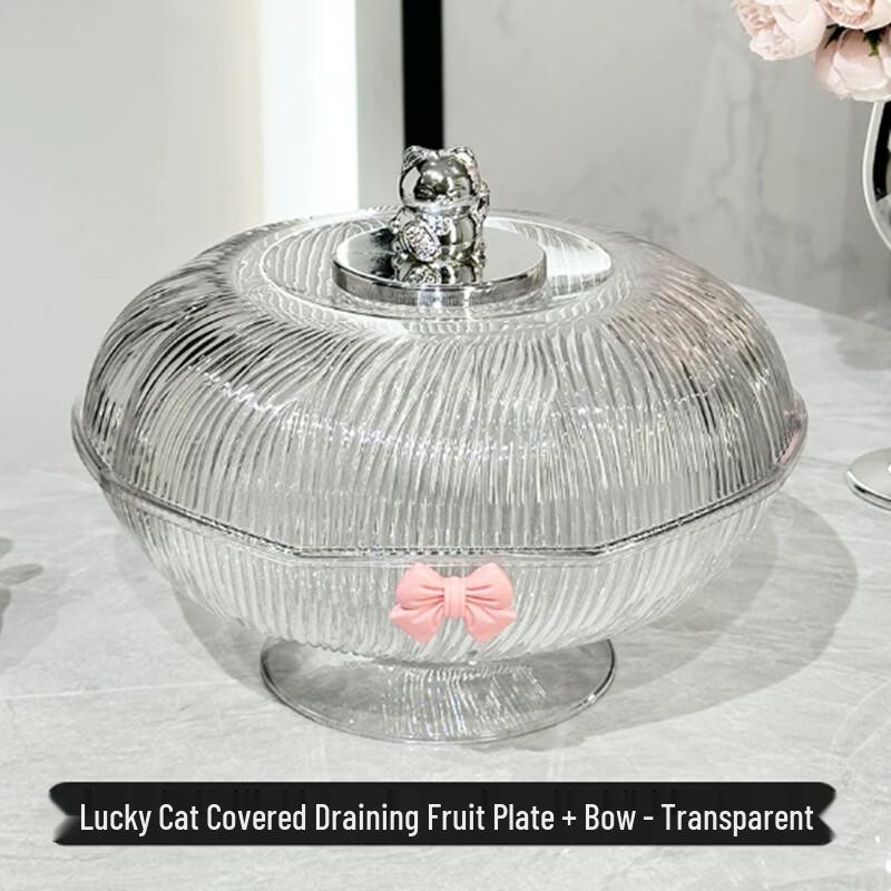 Modern Draining Fruit & Snack Basket With Lid & Draining Function