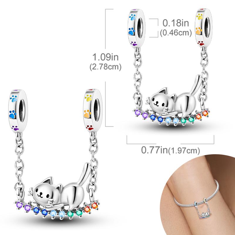 New Copper Plated Cute Dog Pets Charms Beads Fit Original Bracelet Charms Diy For Women Pendant Beads Jewelry Gift