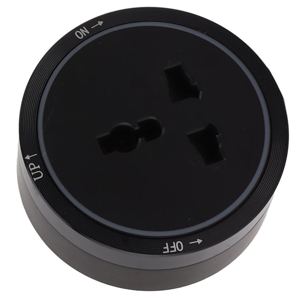 Presa Elettrica a Binario Socket Nero Orizzontale Rimovibile Adattatore Prese Elettriche a Muro