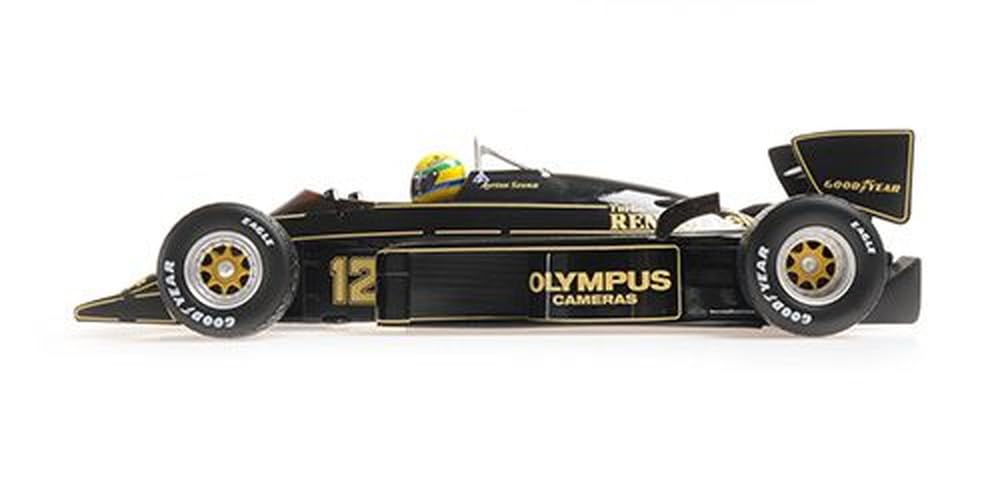 Minichamps Scale Lotus Renault 97T Senna Portuguese GP 1985 Rain Tire Finished Model 1/18