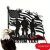 Custom Metal Bald Eagle & Ship Wall Art, Personalized Naval Patriotic Decor for Home, Rustic Hanging Gift for Foyer, Porch, Courtyard