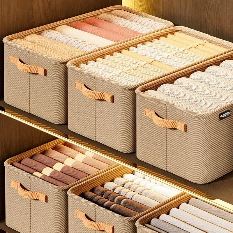 Organizator de haine îngroșate, pantaloni, dulapuri de depozitare pentru pulovere, sertare, organizator, cutie de depozitare pentru blugi, garderobă, organizatoare de depozitare a hainelor