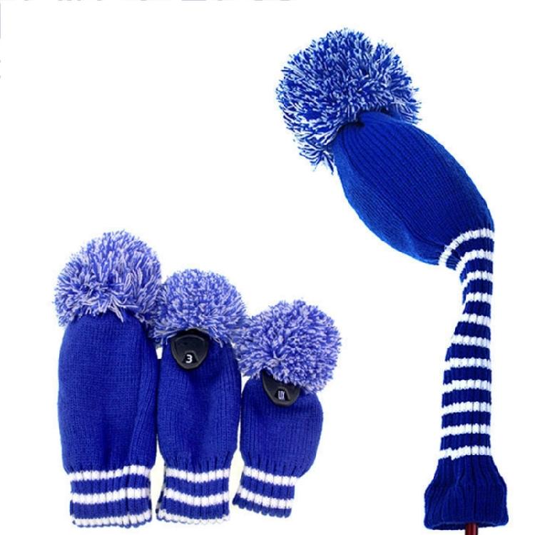 3pcs Protective Golf Club Headcover Soft Durability Universals Golf Club Cover for Drivers Soft Inner Lining