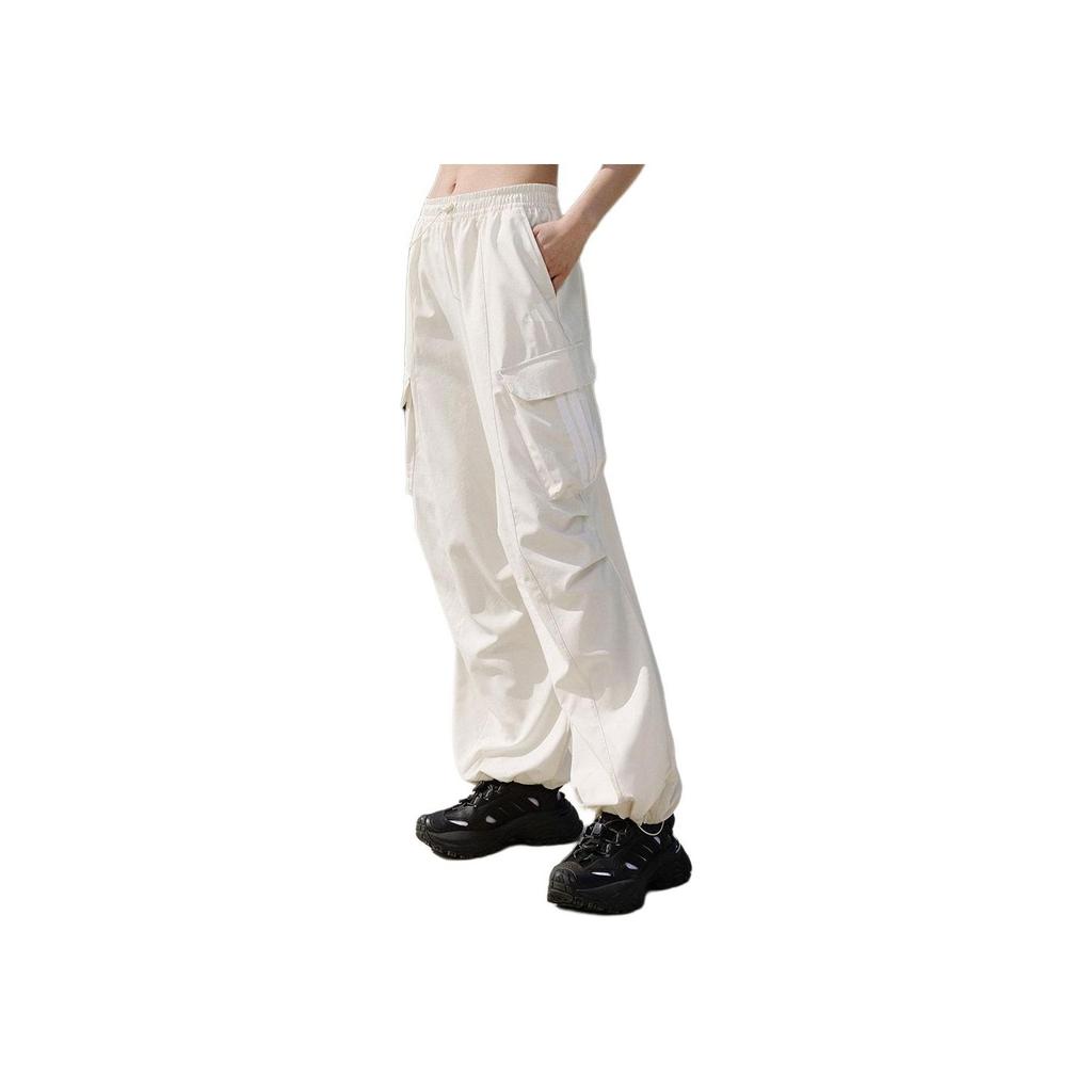 adidas Bas de survêtement tissé Climacool Protection solaire Séchage rapide Frais Multipoches Sport Décontracté Pantalon cargo Femmes Bas Blanc JZ2334