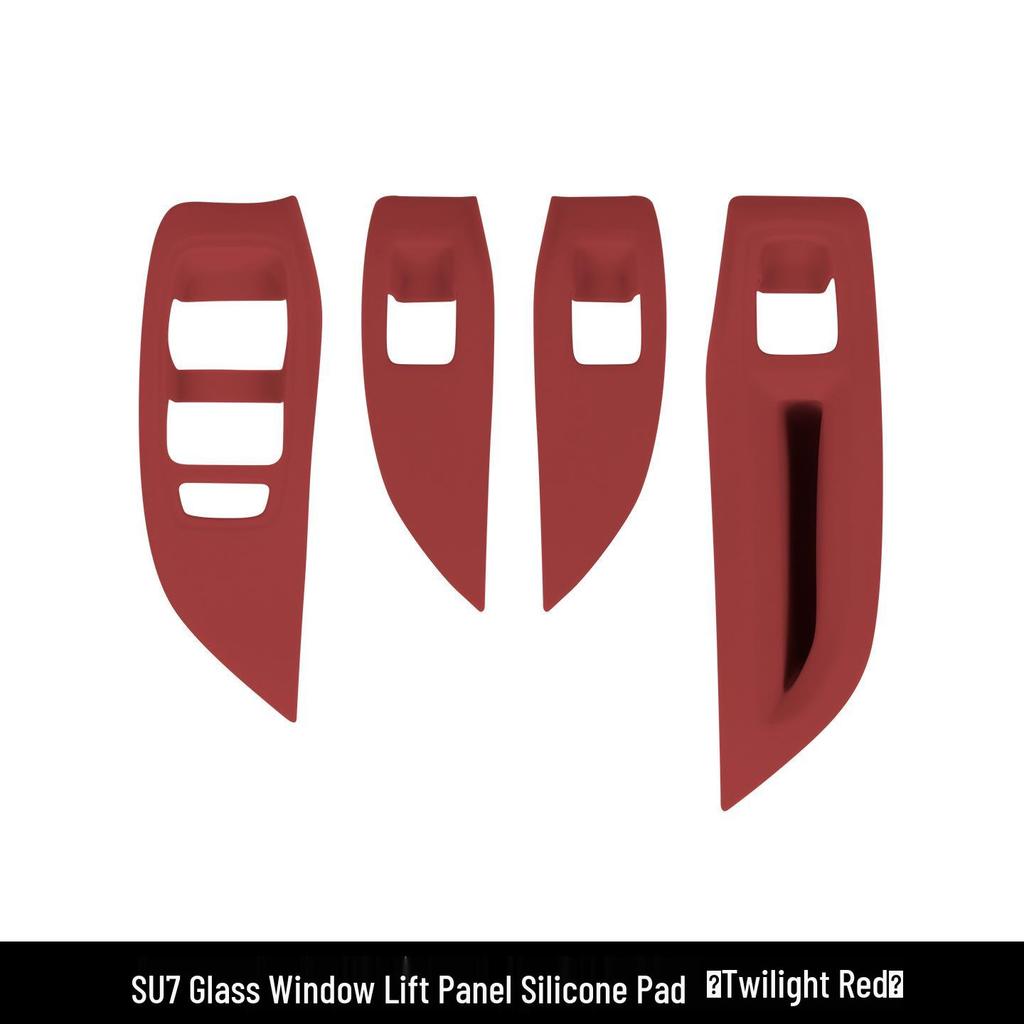 Silicone Pad for Xiaomi SU7 Car Window Lifter Panel and Door Switch Decoration