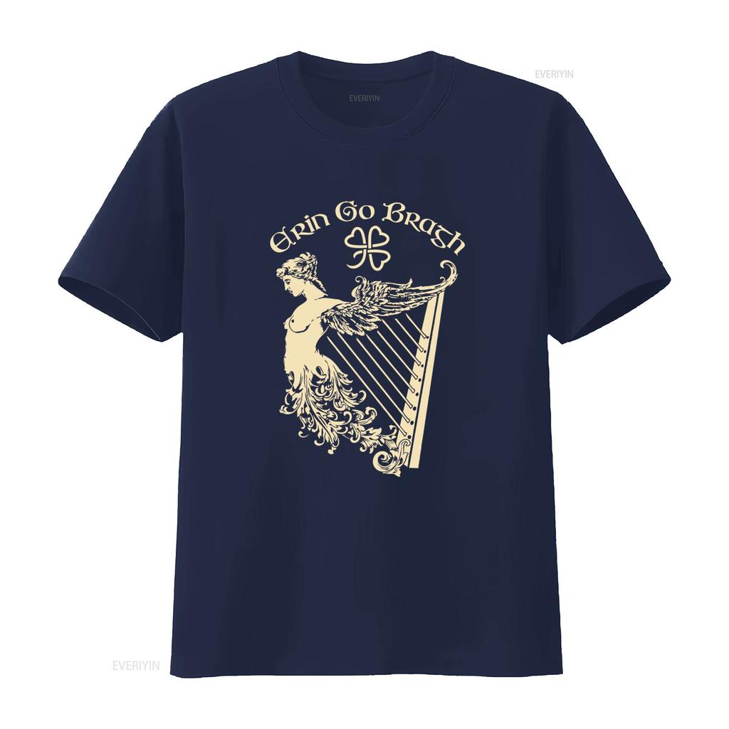Erin Go Bragh Eire Irish Harp Ireland St Patricks Day T shirt New Hot Deals vintage Washed Unisex streetwear designer clothes