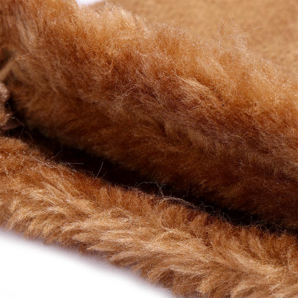 Solid Mitten Supple Soft Color Trim Warm Fashion Wrist Fingerless Women Rabbit Fur Gloves