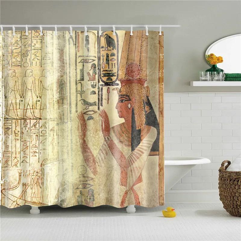 African Shower Curtain Different Types of Africa American Women Beauty Sexy Prints Fabric Polyester Bathroom Curtains with Hooks