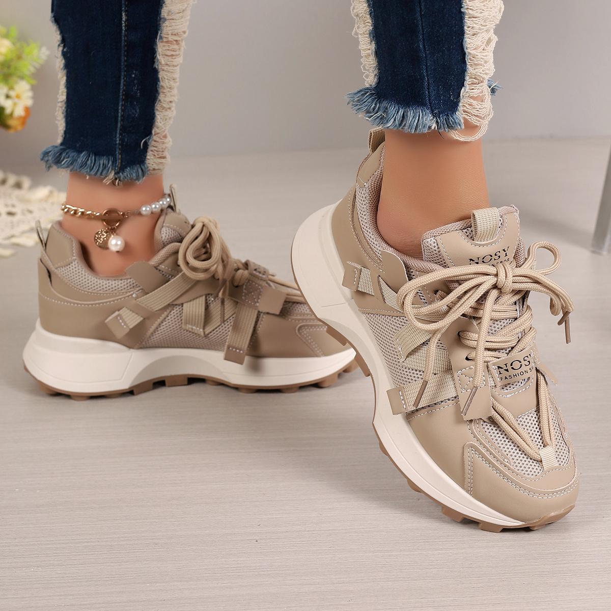 Женские кроссовки Модные цветные брендовые кроссовки на толстой подошве Женские 2024 — фото 6