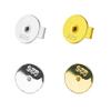 Pack of 10 Metal Studs Earring Stoppers Round Disc Ear Closures for DIY Lovers