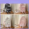 Style Girls Backpack With Multiple Compartments And Nylon Material For School Learning