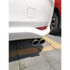 Compatibele uitlaatpijp en sierkap voor Toyota Yaris L en Vios FS modellen van 2014-2022.