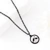 15mm Round Metal Cross Necklace with Mustard Seed, European-American Style, Stainless Steel Chain