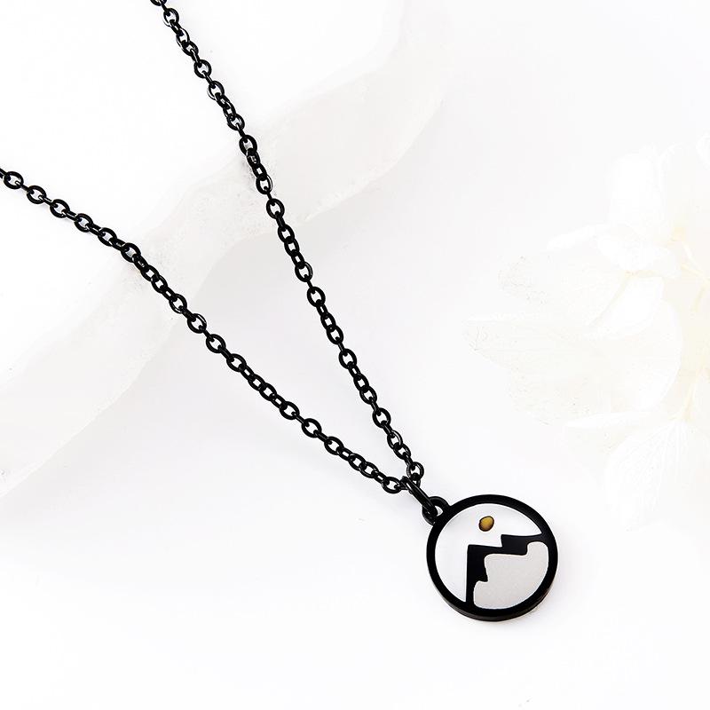 15mm Round Metal Cross Necklace with Mustard Seed, European-American Style, Stainless Steel Chain