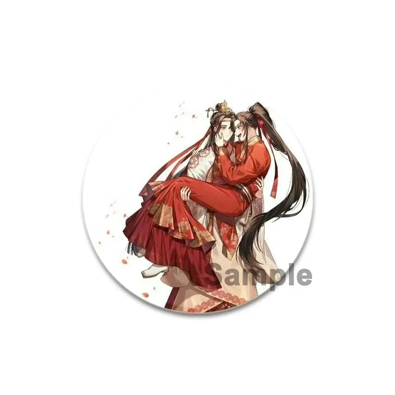 

32/44/58 мм аниме Mo Dao Zu Shi брошь Wei Wuxian Lan Wangji значок ручной работы булавка нагрудная булавка для рюкзака одежда ювелирные изделия аксессуары подарок 44mm