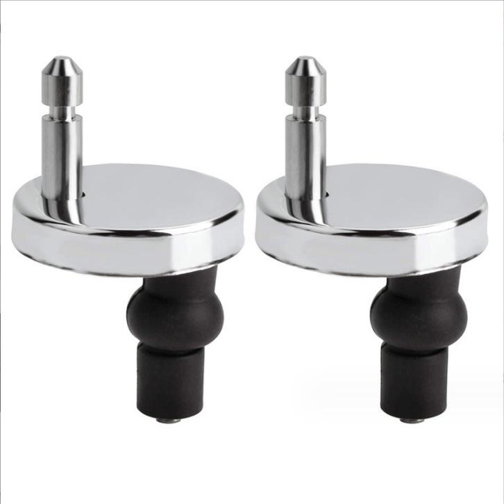 Universal Stainless Steel Toilet Seat Mounting Kit with Quick-Release Buckle