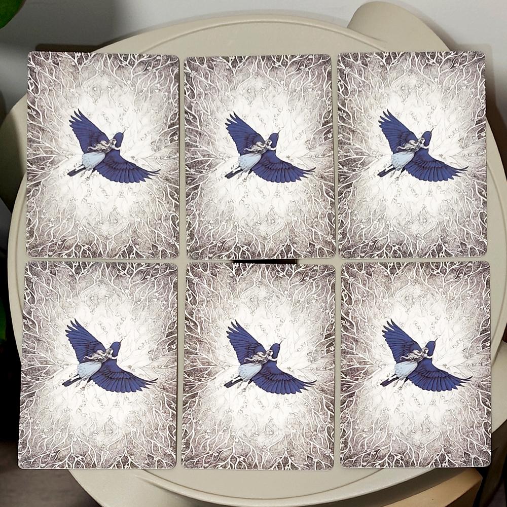 Akasha Oracle Deck 10.5x7.5cm 50 Cards To Unlock Past Life Wisdom Akashic Records Printed on 350GSM Double-embossed Cardstock