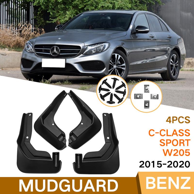 

Mud Flaps For Mercedes Benz C-Class Sport W204 15 11 08 2007 MudFlaps Front Rear Fender Car 08-14 sport