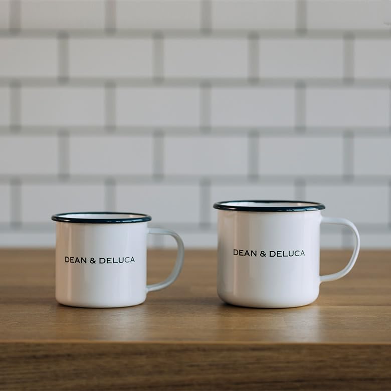 DEAN DELUCA Emaille 280ml & Tasse, Weiß,