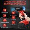 Brushless Jet Blower For Milwaukee 18V Battery 130000RPM 4-Speed Control Violent Turbo Fan Electric Air Duster (No Battery)