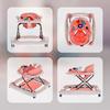 Sun Baby Grand Prix 2-in-1 Interactive Baby Walker and Rocking Cradle Pink and Gray