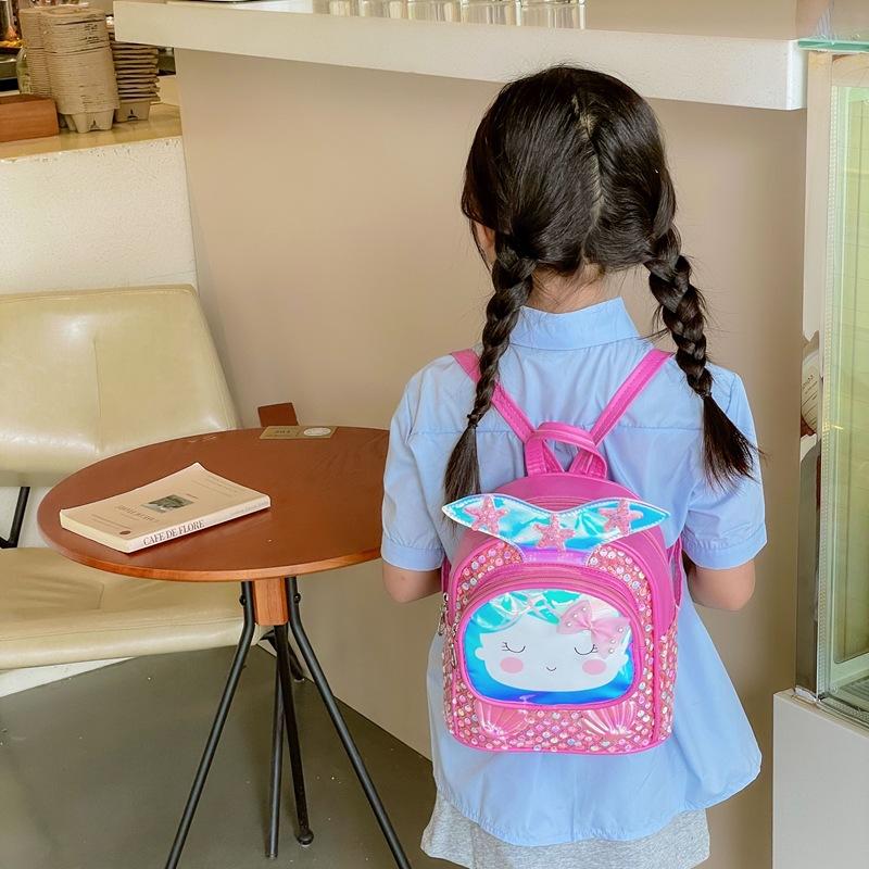 Schulranzen Trend Nische Kinder Niedlich Hoher Wert Cartoon Pailletten Koreanischer Rucksack Mädchen Mode Studentenrucksack
