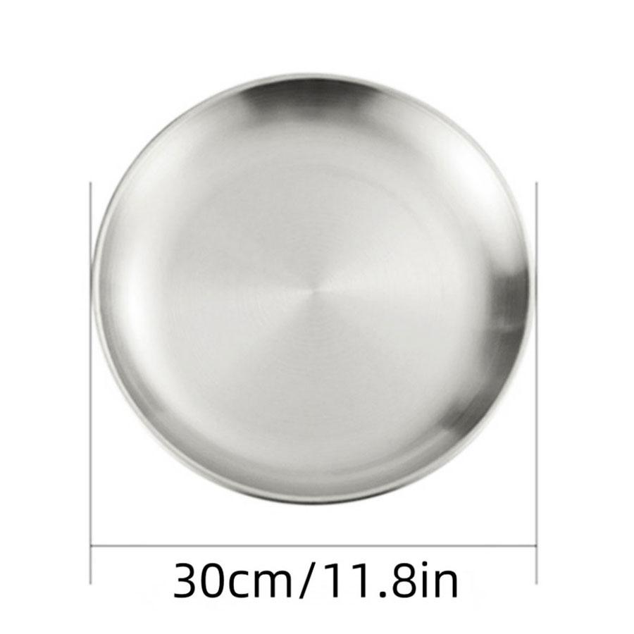 Stainless Steel Round Plate Grape Shaped Fruit Tray for Hotel Eco-Friendly Serving Food Tray