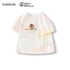 Balabala Girls' Hongshan Zoo IP Short Sleeve T-Shirt