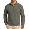 Men S Winter Outdoor Loose Fleece Lined Stand Collar Zip Up Sweatshirt