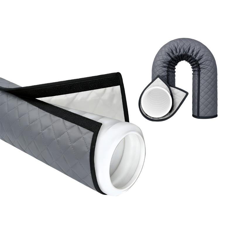 Strong Polyester Air Conditioner Pipe Cover 150cm Works With All 5in Portable Device Exhaust Pipes Includes Additional Fasteners