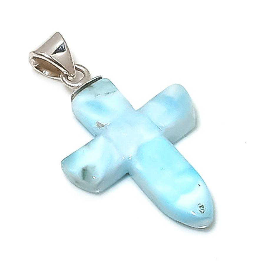 

Натуральный Ларимар Драгоценный камень Ручная работа 925 Стерлинговое серебро Ювелирная подвеска 1,50 b9T98