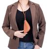 Genuine Leather Hanging Neck Coin Purse Lipstick Key Storage Earphone Bag Lanyard Wallet  Outdoor