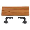 Wall Mounted Shelf Solid Wood Board Wrought Iron Pipe Retro Floating Shelves Wall Shelf for Home