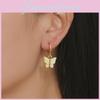 Trendy Multicolor Butterfly Earrings Elegant European American Fashionable Jewelry