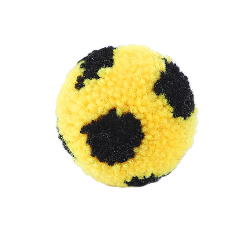 Plush Silent Yarn Ball Football Cat Toy – Self-Entertainment for Pets