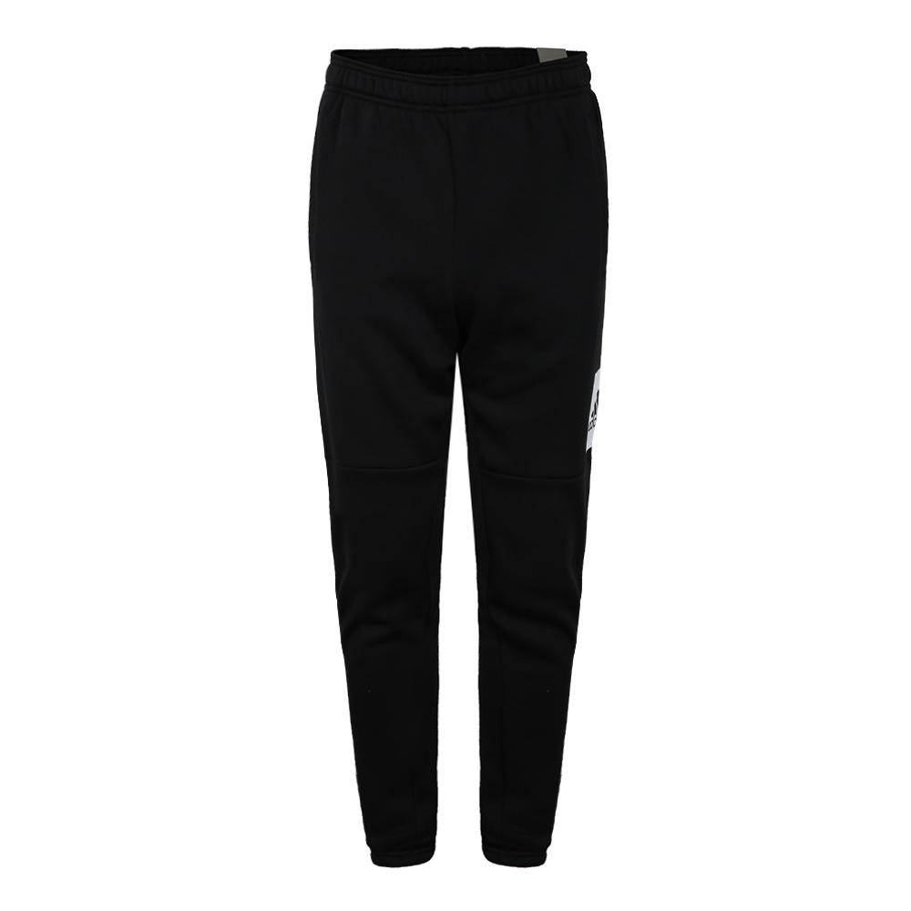 

Adidas Стиль жизни Повседневная серия Логотип Дизайн Трикотажные эластичные манжеты Брюки мужские брюки черные BP5440 L