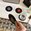 2/4/6/12pcs Retro Vinyl Record Cup Coaster Anti-slip Coffee Coasters Heat Resistant Music Drink Mug Mat Table Placemat Decor